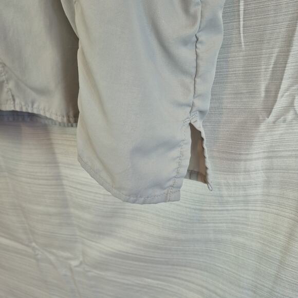 Columbia Shirt Mens XL Omni-Shade Grey Sun Protection Button Down Short Sleeve - Picture 9 of 13